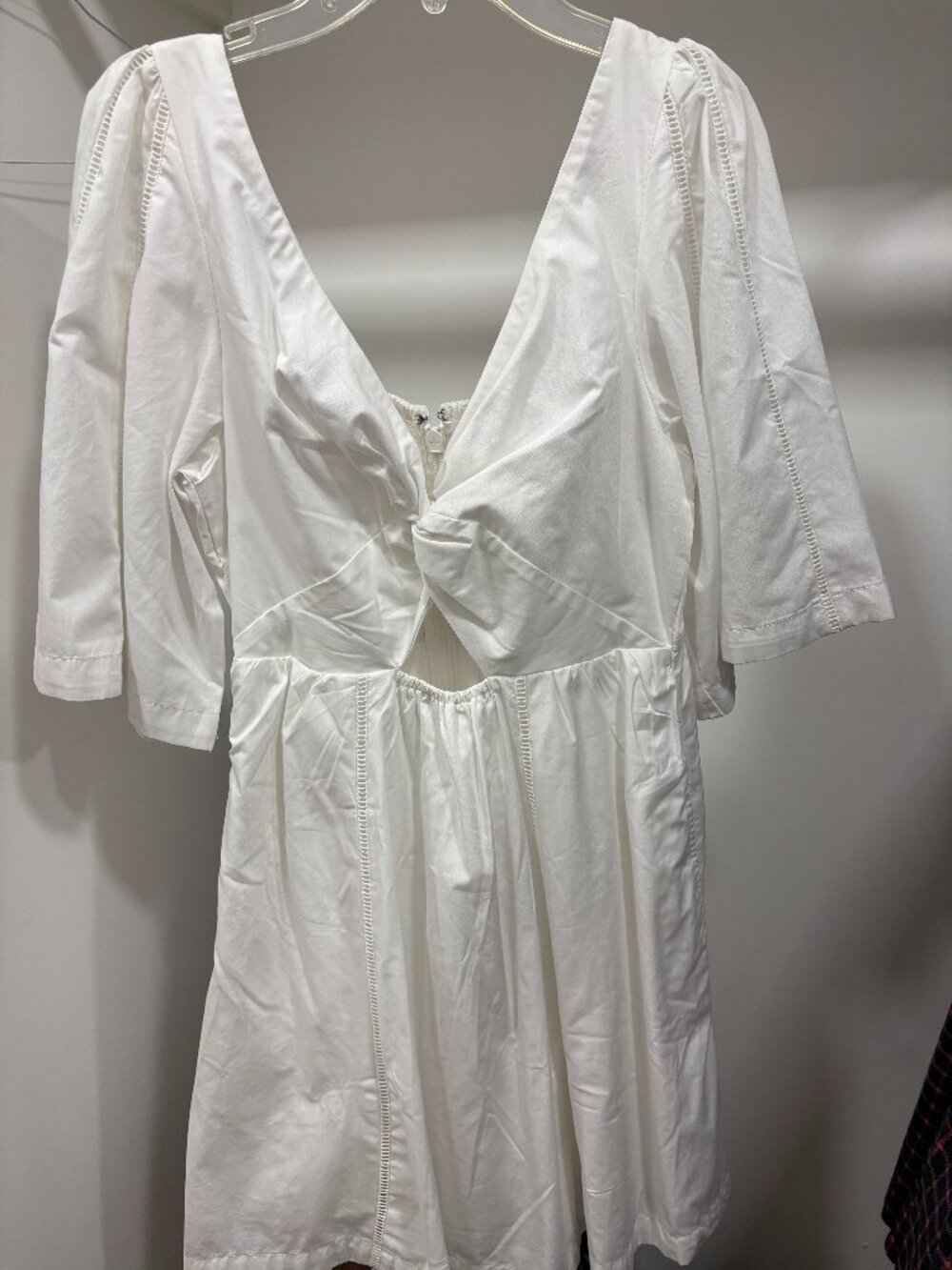 Abercrombie Cutout Poplin Mini Dress